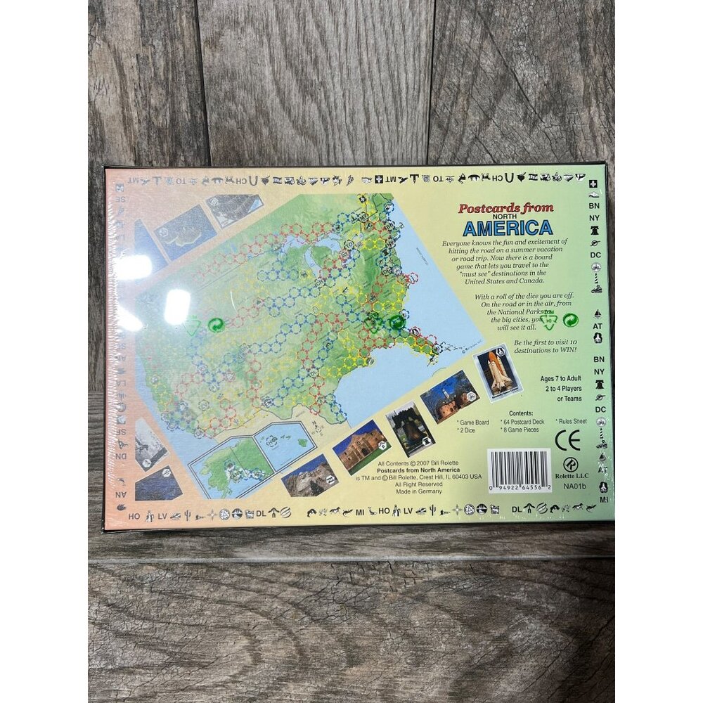 NEW Postcards From North America Board Game 2007 Sealed Unopened SEALED - Picture 2 of 6